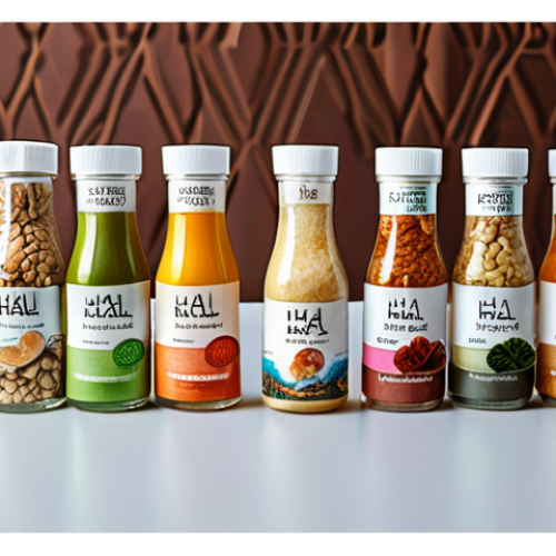 **Prompt 1: Dynamic Halal Innovation from Thailand**
    A vibrant, modern image showcasing the diverse range of Halal-certified products from Thailand, symbolizing its global market reach and innovative spirit. The central focus is a collection of meticulously presented items: high-quality Thai dried fruits and processed seafood, elegantly packaged Halal cosmetics (like skincare or makeup), and healthy herbal drinks. The background features elements that suggest global trade, modern Thai design aesthetics, and advanced production facilities, emphasizing purity, quality, and trustworthiness. Colors are bright and inviting, conveying a sense of progress and ethical production.